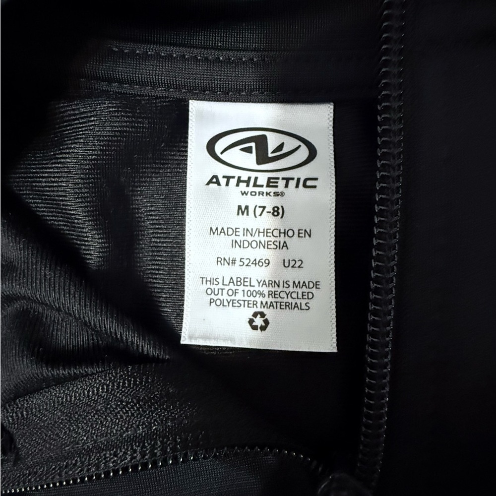 NWOT Athletic Works Black and White Kids Matching Set size 7/8 - Picture 5 of 10